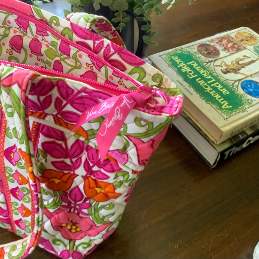 Vera Bradley Lilli Bell Pink And Orange Tote Bag Gem